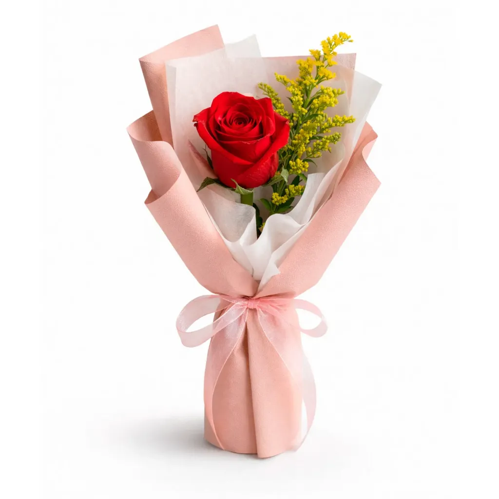 [260210_002] Arreglo floral, 1 rosa